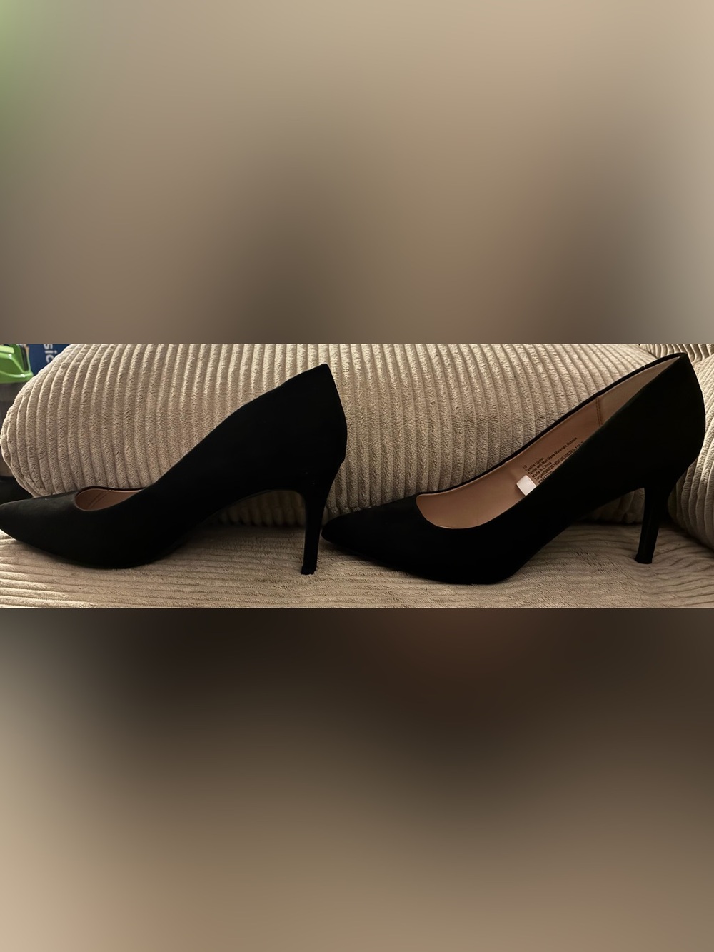 a new day Black Pointed-Toe Suede Heels - Picture 5 of 6